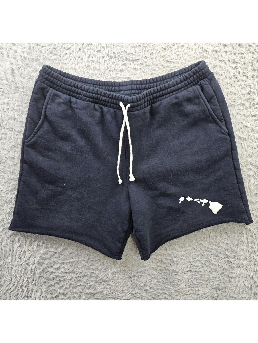 SPIRIT Jersey Shorts Men Large French Terry Knit Hawaii Made USA (32-35x6) *Dot